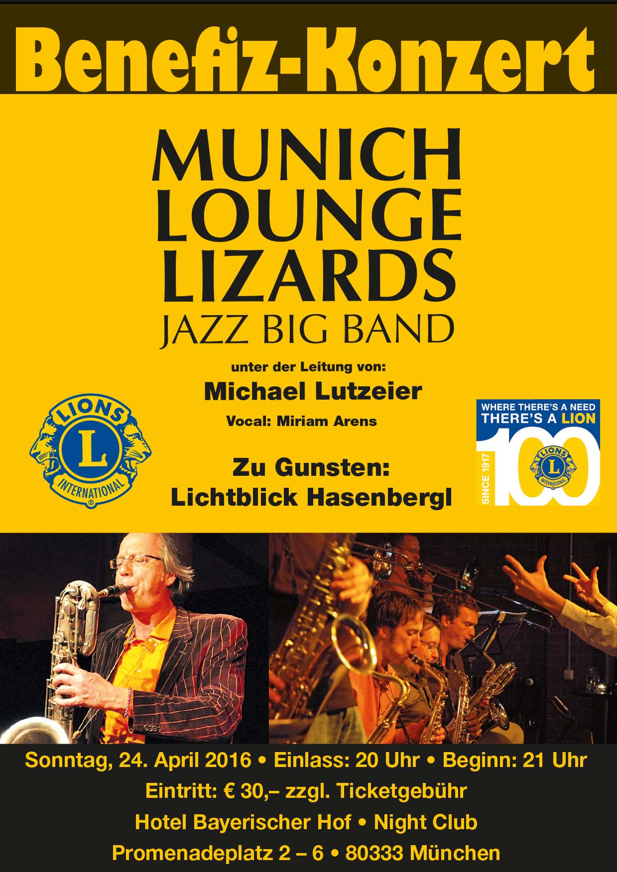 Benefiz Konzert Munich Lounge Lizards