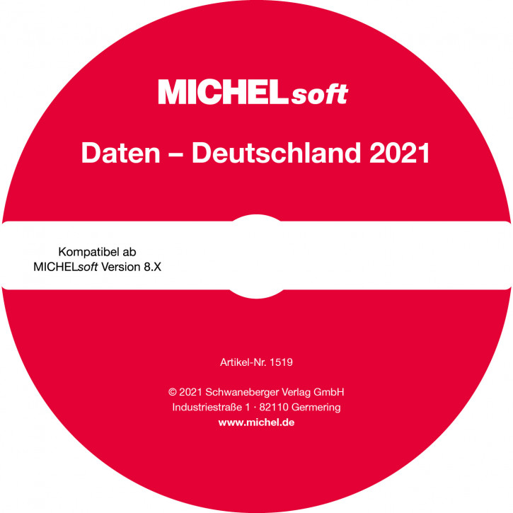 MICHEL-Daten/Update 2021 Briefmarken Deutschland – für Soft