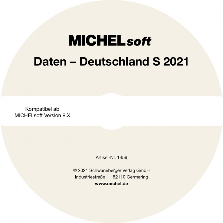 MICHEL-Daten/Update 2021 Briefmarken Deutschland S – für Soft