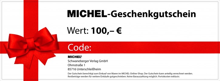 Geschenkgutschein für MICHEL-Produkte 100,-- €